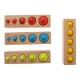 Set puzzle de jucarie, potrivire dimensiuni, din lemn - 3331174