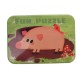 Set puzzle de jucarie, 5 animale salbatice, din carton - 3315115AS