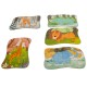 Set puzzle de jucarie, 5 animale africane, din carton - 3315115AA Set puzzle de jucarie, 5 animale africane, din carton - 3315115AA