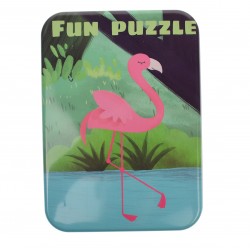 Set puzzle de jucarie, 5 animale salbatice, din carton - 3315115F Set puzzle de jucarie, 5 animale salbatice, din carton - 3315115F