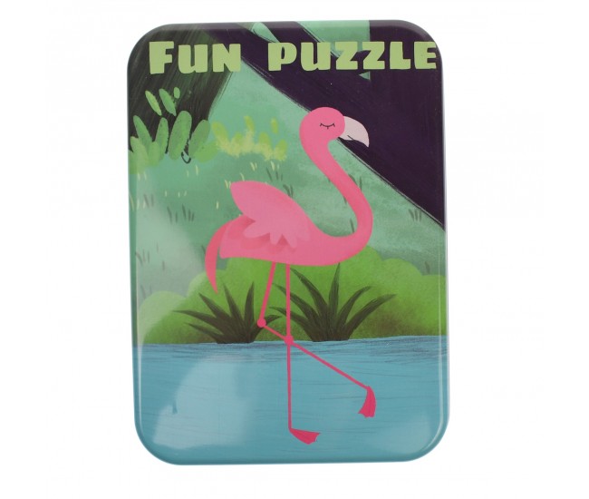 Set puzzle de jucarie, 5 animale salbatice, din carton - 3315115F