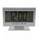 Ceas de birou LED argintiu cu afisare zi, luna , saptamana, temperatura - DS8082AG