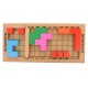 Set cuburi de construit din lemn, 19 de accesorii - 3315055