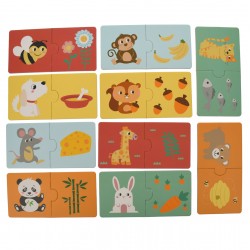 Set puzzle de jucarie, 10 poze cu animale - 3315072 Set puzzle de jucarie, 10 poze cu animale - 3315072