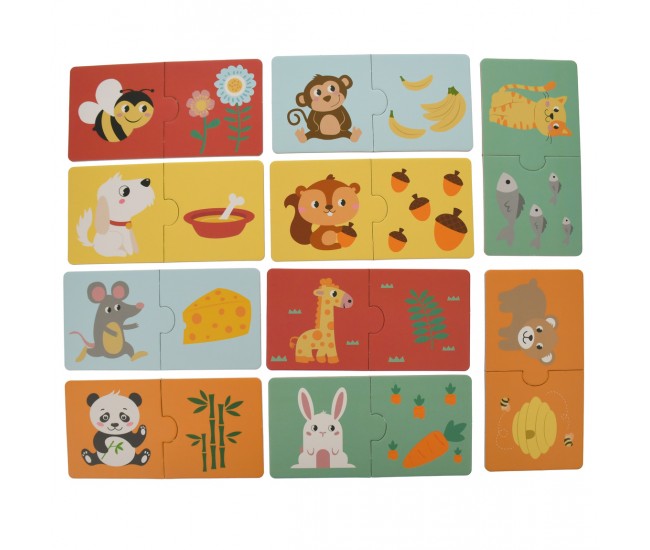 Set puzzle de jucarie, 10 poze cu animale - 3315072