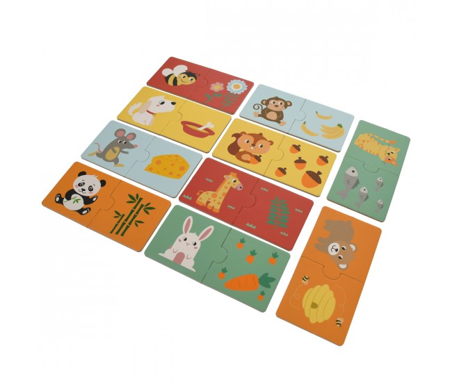 Set puzzle de jucarie, 10 poze cu animale - 3315072