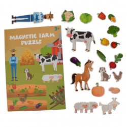 Set puzzle de jucarie, carte magnetica si 28 de accesorii - 3315092 Set puzzle de jucarie, carte magnetica si 28 de accesorii - 3315092
