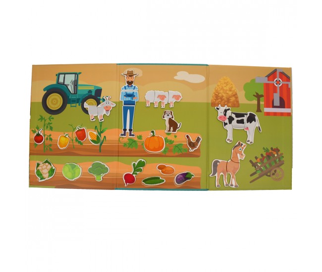 Set puzzle de jucarie, carte magnetica si 28 de accesorii - 3315092