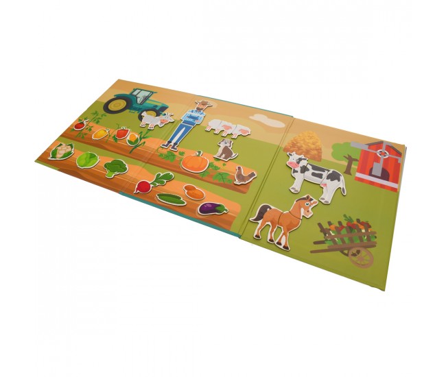 Set puzzle de jucarie, carte magnetica si 28 de accesorii - 3315092