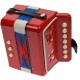 Acordeon de jucarie, portabil, rosu - 103A Acordeon de jucarie, portabil, rosu - 103A