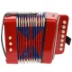 Acordeon de jucarie, portabil, rosu - 103A Acordeon de jucarie, portabil, rosu - 103A