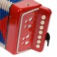 Acordeon de jucarie, portabil, rosu - 103A Acordeon de jucarie, portabil, rosu - 103A