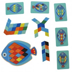 Tablita din lemn, cu romburi pentru desenat - 3315108 Tablita din lemn, cu romburi pentru desenat - 3315108