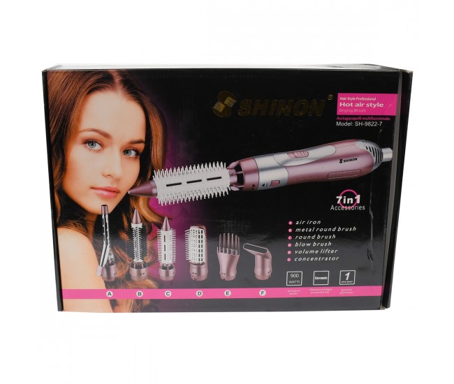 Set perie multifunctionala pentru coafat profesionala 5 in 1, 900W, violet - SH98227 Set perie multifunctionala pentru coafat profesionala 5 in 1, 900W, violet - SH98227