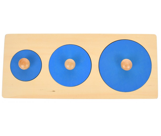 Puzzle de jucarie, potrivire dimensiuni, din lemn - 1103076A