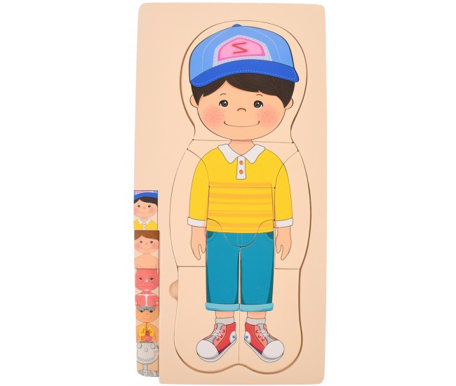 Set corpul uman din lemn, jucarie pentru invatat anatomie, fata - 22200145F Set corpul uman din lemn, jucarie pentru invatat anatomie, fata - 22200145F
