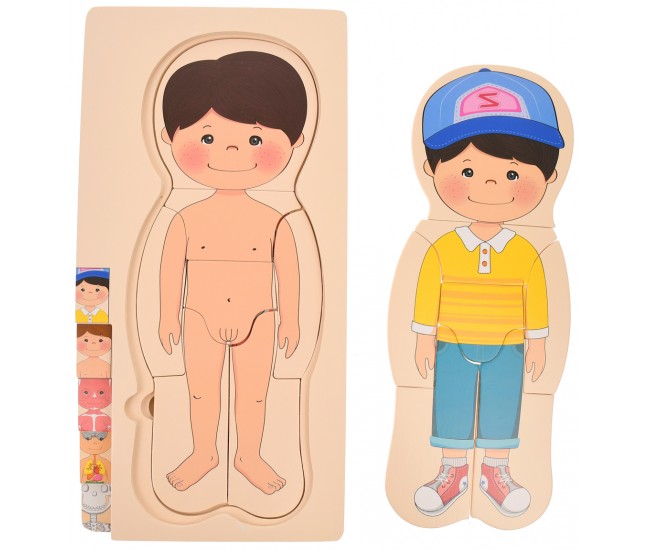 Set corpul uman din lemn, jucarie pentru invatat anatomie, fata - 22200145F Set corpul uman din lemn, jucarie pentru invatat anatomie, fata - 22200145F