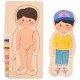 Set corpul uman din lemn, jucarie pentru invatat anatomie, fata - 22200145F Set corpul uman din lemn, jucarie pentru invatat anatomie, fata - 22200145F