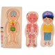 Set corpul uman din lemn, jucarie pentru invatat anatomie, fata - 22200145F Set corpul uman din lemn, jucarie pentru invatat anatomie, fata - 22200145F