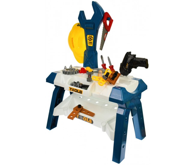 Set banc de scule copii cu bormasina electrica de jucarie - T1032 Set banc de scule copii cu bormasina electrica de jucarie - T1032