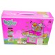 Mini bucatarie de jucarie cu ustensile, recipiente si mancare, sunete si lumini - 889202