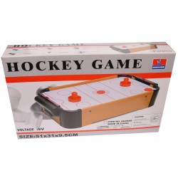 Masa de air hockey de jucarie, din lemn, cu baterii, 55X30 cm - HG298B