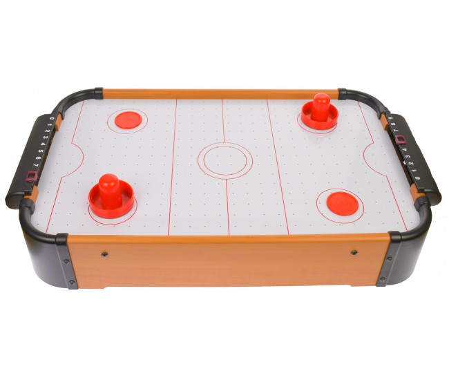 Masa de air hockey de jucarie, din lemn, cu baterii, 55X30 cm - HG298B