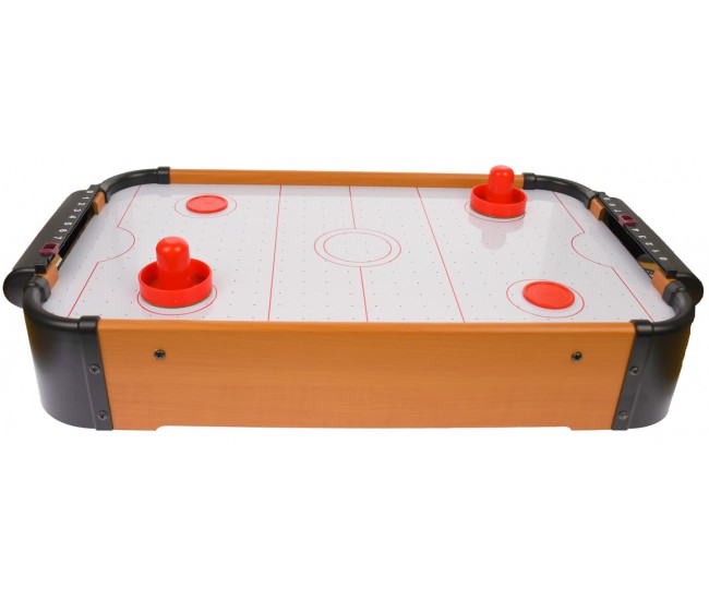 Masa de air hockey de jucarie, din lemn, cu baterii, 55X30 cm - HG298B