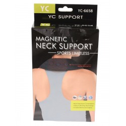 Centura cervicala cu magneti, din neopren, 50cm lungime, negru - YC6658 Centura cervicala cu magneti, din neopren, 50cm lungime, negru - YC6658