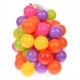 Mingiute de plastic, 50 de bucati, diametru 6.5 cm, multicolor - 0013508 Mingiute de plastic, 50 de bucati, diametru 6.5 cm, multicolor - 0013508