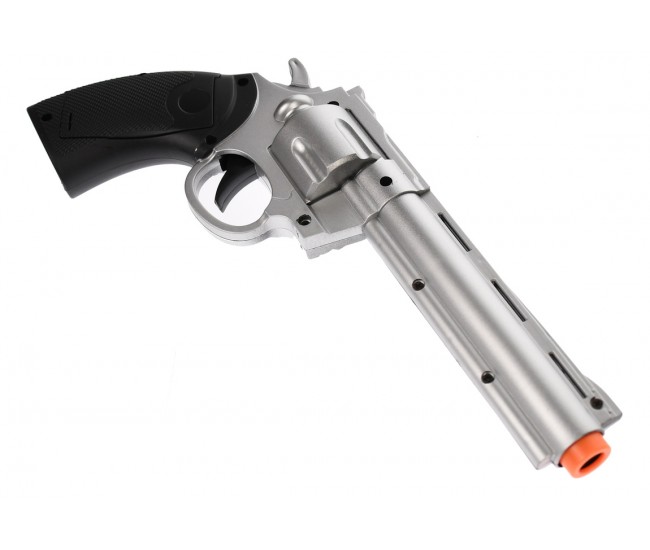 Pistol cu tinta rotativa, jucarie cu sunete si luminite, revolver copii, pe baterii, 933H16C
