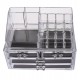 Organizator/suport pentru machiaj, cu sertare, transparent - 7680