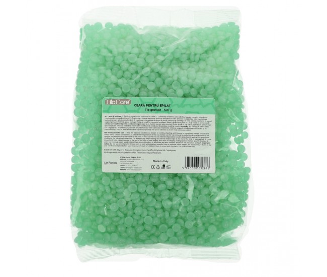 Ceara de epilare tip granule, LilaCare, 500 g, Verde - 226703 Ceara de epilare tip granule, LilaCare, 500 g, Verde - 226703