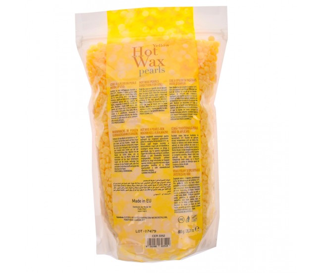 Ceara de epilare tip granule, Roial, 800 g, Galben - CER3352