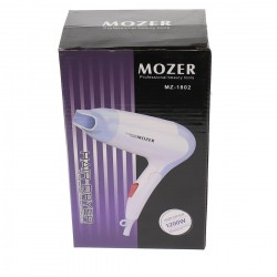 Uscator de par pliabil Mozer, de 1200 W, cu 2 de trepte temperatura si viteza - MZ1802 Uscator de par pliabil Mozer, de 1200 W, cu 2 de trepte temperatura si viteza - MZ1802