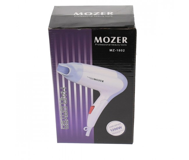 Uscator de par pliabil Mozer, de 1200 W, cu 2 de trepte temperatura si viteza - MZ1802