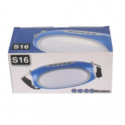 Boxa portabila reincarcabila, radio FM, lumini disco, putere 5 W, 1200 mAh - S16