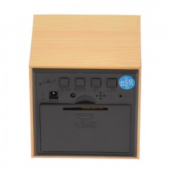 Ceas de birou, design lemn , temperatura, activare cu sunet - VST869CREM Ceas de birou, design lemn , temperatura, activare cu sunet - VST869CREM