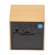 Ceas de birou, design lemn , temperatura, activare cu sunet - VST869CREM