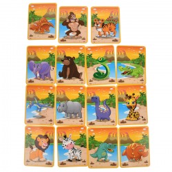 Carticica  Magnetica- Set Puzzle magnetic, cu animale, 62 accesorii - 68074