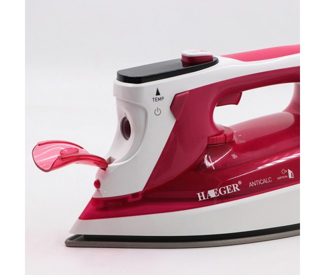 Fier de calcat, 2400 W, talpa ceramica, rezervor 350ml, 50 g/min, jet de abur 80g, Haeger - HG1102 Fier de calcat, 2400 W, talpa ceramica, rezervor 350ml, 50 g/min, jet de abur 80g, Haeger - HG1102