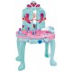 Set salon de frumusete cu oglinda care se deschide si uscator de par de jucarie functional, 14 accesorii - 3310