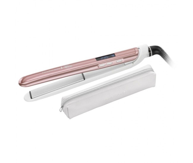 Placa de par Remington S9505 Rose Luxe, 235 grade, LCD, Invelis ceramic Ultimate, Roz/Alb S9505 Placa de par Remington S9505 Rose Luxe, 235 grade, LCD, Invelis ceramic Ultimate, Roz/Alb S9505