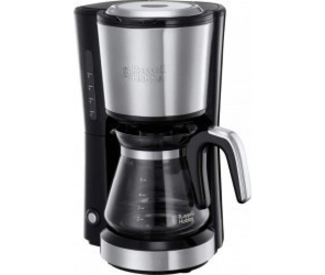 Cafetiera Russell Hobbs Compact Home 24210-56, 650 W, 0.7 L, Design compact, Filtrare rapida, Inox - 24210-56