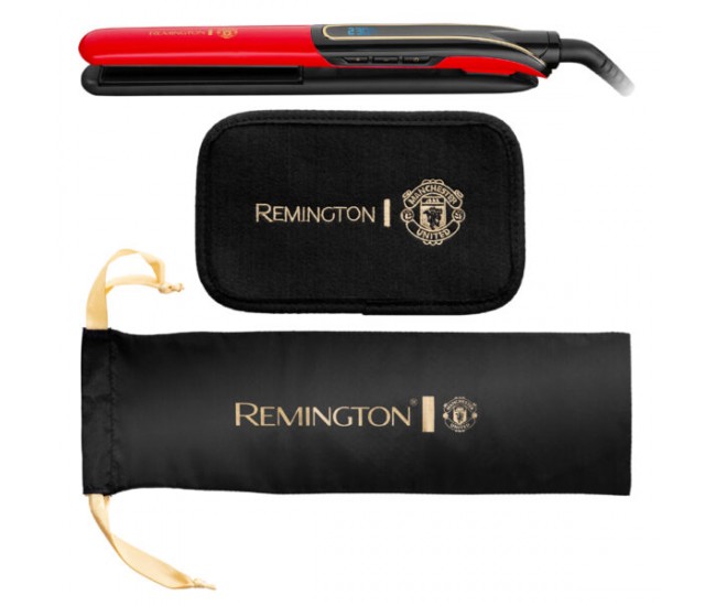 Placa de indreptat parul Remington Sleek & Curl Expert Manchester United Edition S6755 - S6755 Placa de indreptat parul Remington Sleek & Curl Expert Manchester United Edition S6755 - S6755