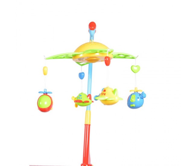 Carusel muzical cu proiectie de lumini, jucarie pentru bebelusi pe baterii - SL81005