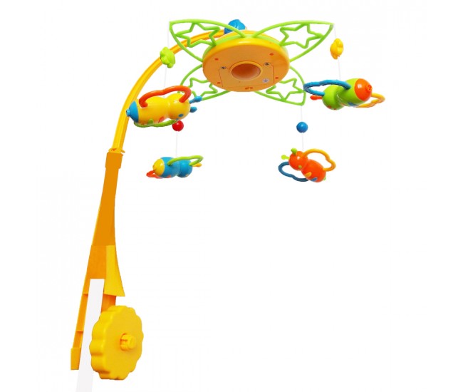 Carusel muzical cu proiectie de lumini, jucarie pentru bebelusi pe baterii - SL81001