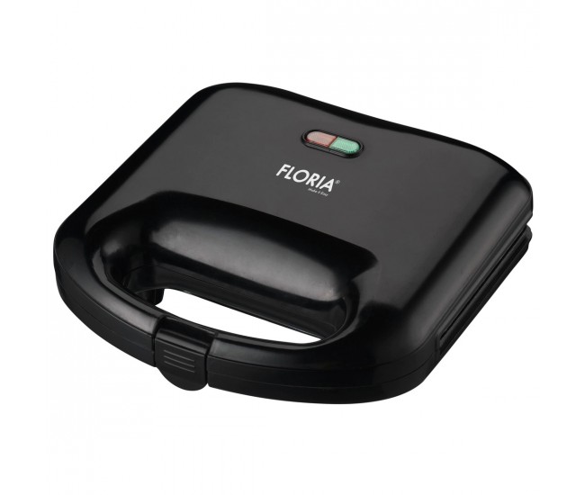 Sandwich-maker Floria, 750 W, Inox, 2 sandwich-uri, Negru - ZLN4304 Sandwich-maker Floria, 750 W, Inox, 2 sandwich-uri, Negru - ZLN4304