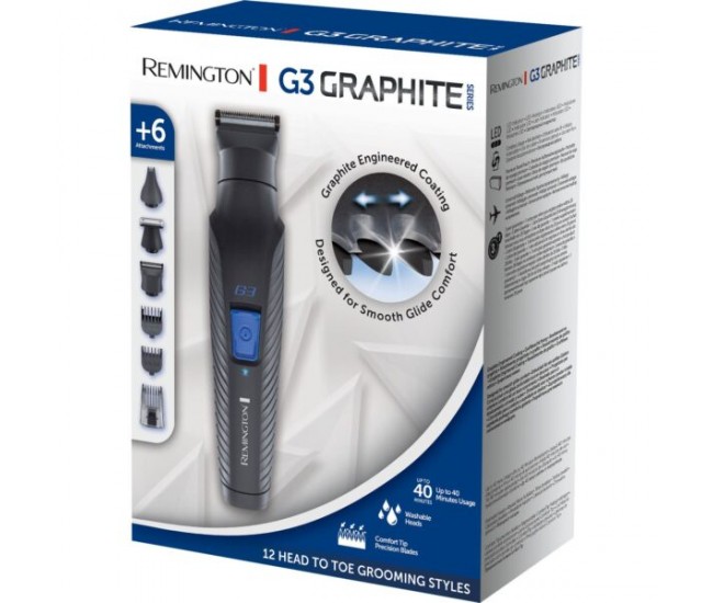 Set de tuns barba si parul 6 in 1 Remington Graphite Series G3 PG3000 - PG3000