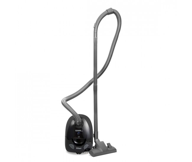 Aspirator cu sac ZILAN 8471, 1200W, capacitate sac textil 2.0 l, cablu electric retractabil 5 m, Negru, ZLN8471 Aspirator cu sac ZILAN 8471, 1200W, capacitate sac textil 2.0 l, cablu electric retractabil 5 m, Negru, ZLN8471